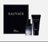 DIOR SAUVAGE MINI GIFT SET WITH SAUVAGE EDP 0.34 OZ + 0.67 OZ SHOWER GEL