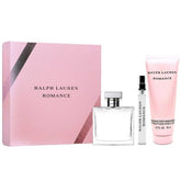 RALPH LAUREN ROMANCE EDP 3 PC GIFT SET FOR WOMEN