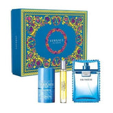 VERSACE MAN FRAICHE 3PC 3.4 EDT SPR, 2.6 DEO STICK, 0.33oz MINI (M)