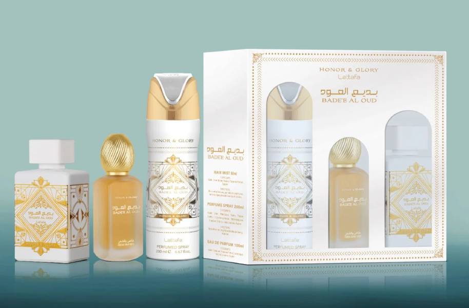 LATTAFA BADEE AL OUD HONOR AND GLORY 3 PCS SET