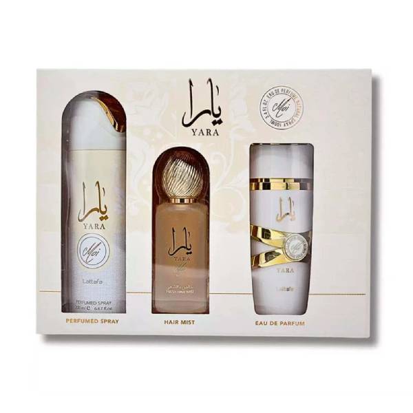 LATTAFA YARA MOI 3 PCS SET (100ML EDP+ 200ML DEO+ 50 ML HAIRMIST)