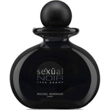 Black perfume bottle labeled 'Sexual Noir' by Michel Germain