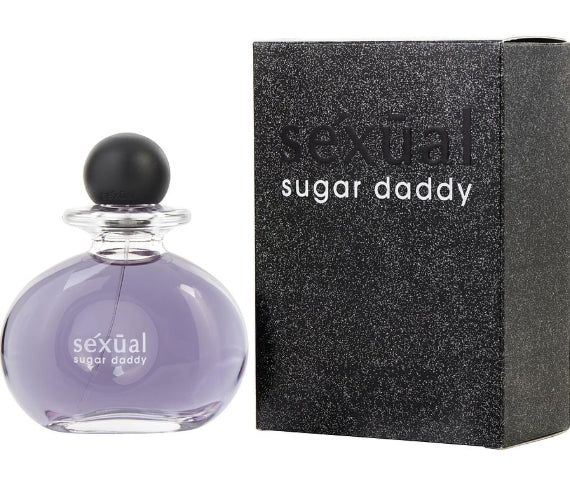 Perfume bottle and packaging of 'sexual sugar daddy'