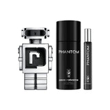 PACO RABANNE PHANTOM 3 PCS SET FOR MEN: 3.4 EAU DE TOILETTE SPRAY + 5.1 DEODORANT SPRAY + 0.34 EAU DE TOILETTE SPRAY
