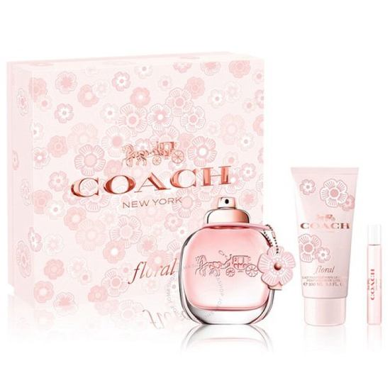 COACH FLORAL 3PC SET