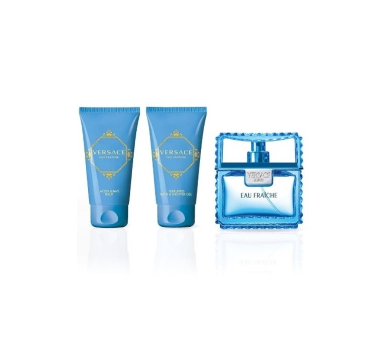 VERSACE EAU FRAICHE 3 PCS SET WITH 1.7oz FOR MEN