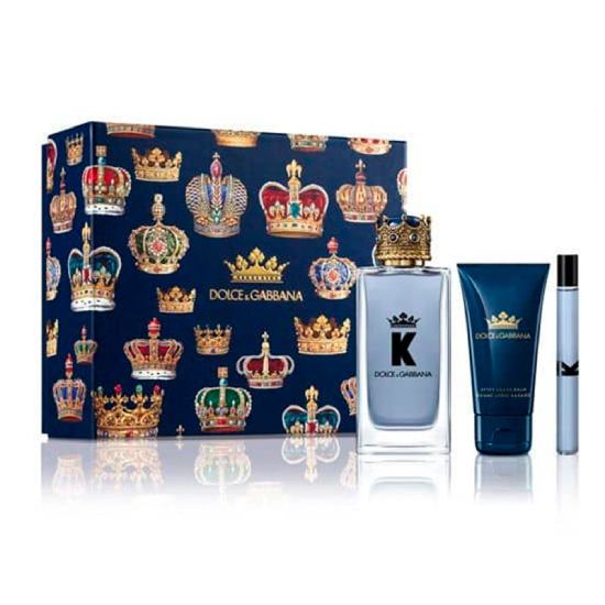 D&G K King 3Pc 3.3 Edt Spr, 1.6 A/S Balm, 0.3 Edt Mini