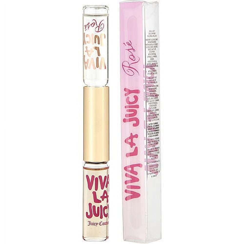 VIVA LA JUICY + ROSE 0.17 OZ EAU DE PARFUM DUAL ROLLERBALL